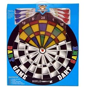 Rama Tritton Dartbord, 36 cm, met 6 darts, veiligheidspunten, meerkleurig (36992)