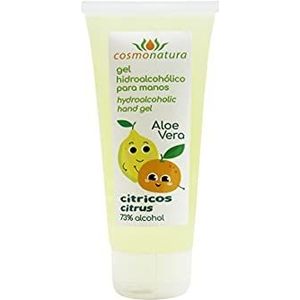 Cosmonatura Hydroalcoholische handgel met aloë vera (Aroma citrusvruchten, 73% alcohol) 100 ml