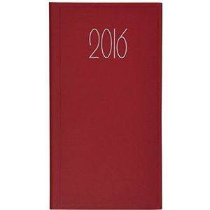 Italoagendas 94043 rubberen afsprakenplanner, 8 x 16 weken, rood