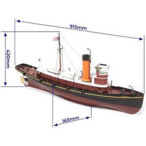 Occre - Hercules Sleepboot - Historisch Schip - Houten Modelbouw - schaal 1:50