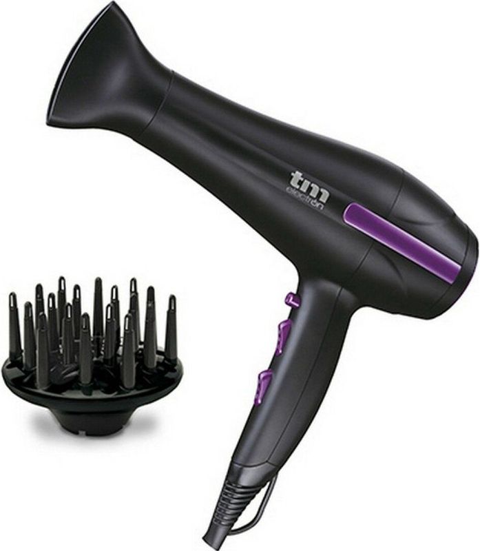 Tm Electron Tmhd120 Föhn - 2200W - Zwart - Professionele Kracht