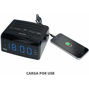 Radio Alarmklok - Zwart - Plastic - FM 87,5 - 108 MHz