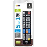 TM Electron - Universele Afstandsbediening - Zwart - Infrarood - Compatibel met SAMSUNG LG PHILIPS SONY PANASONIC
