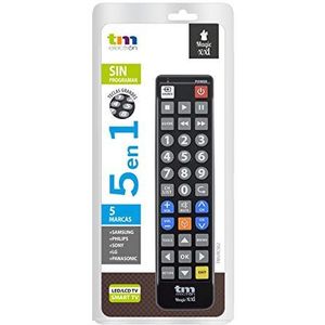 TM Electron TMURC502 Universele afstandsbediening Magic XXL met grote toetsen voor senioren, compatibel met grote televisies met grote merken, geen programmering of codes nodig