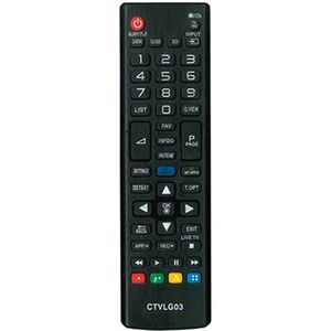 BigBuy Tech universele afstandsbediening 02Accoemctvlg03 (Universele afstandsbediening, Radiofrequentie (RF)), Afstandsbediening, Zwart