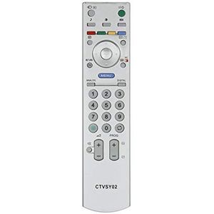 Common TV CTVSY02 Universele afstandsbediening (compatibel met Sony-tv), grijs