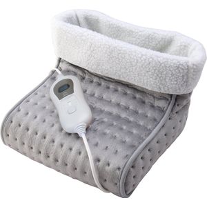 Mobiclinic CP-01 - Elektrische Voetenwarmer - Wol en fleece - 30x30x24 cm - Overhittebeveiliging - Binnenhoes Wasbaar -