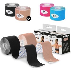 Mobiclinic - Kinesiologieband - Zwart - Katoen en Elastaan