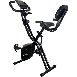 Mobiclinic EVEREST - Spinbike - Hometrainer Inklapbaar - LCD scherm - Verstelbare rugleuning en zadel - 8 standen - Fitnessfiets - Polsslagmeter - Ruimtebesparend - Tot 120 Kg