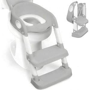 Mobiclinic Lala - WC Verkleiner - Kinder wc-bril - Met trapje - Verstelbaar - Inklapbaar - Antislip