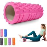 Mobiclinic® Fitness, Massagerol, FitRoller, schuim en EVA, 14 x 33 cm, pilates, yoga, rekken, draagbaar, veelzijdig, voor het hele lichaam, 3 intensiteitsniveaus