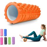 Mobiclinic® Fitness, Massagerol, FitRoller, schuim en EVA, 14 x 33 cm, pilates, yoga, rekken, draagbaar, veelzijdig, voor het hele lichaam, 3 intensiteitsniveaus