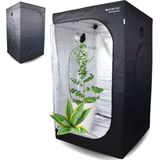 Mobiclinic Growbox - Kweektent - Waterdicht - Zwart - Nylon - 120 x120x 200 cm - Maat M