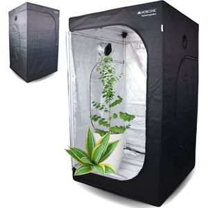 Mobiclinic®, Indoor kweektent, 120x120x200cm, Growbox, Premium mylar 97% reflecterend, Hydrocultuur, Waterdicht, Verwijderbare bodem, Dikke nylon stof, Stevige structuur, Grow tent