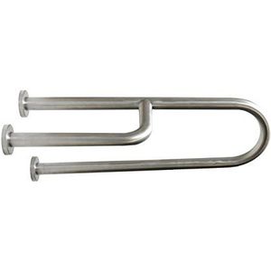 AsinoX 2056002D handgreep, roestvrij staal, mat, grijs