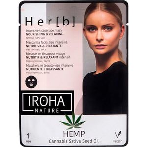 Iroha Cannabis Tissue Face Mask Nourishing  &  Relaxing 1 U