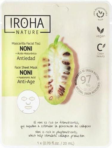 IROHA NATURE Anti-Age Noni Face Sheet Mask