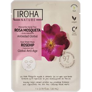 IROHA NATURE Anti-Age Rosehip Face Sheet Mask