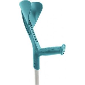 Orthopedische Loopkruk - Turquoise - Evolution Fun - Verstelbare Hoogte - Ergonomische Handgrepen - Aluminium