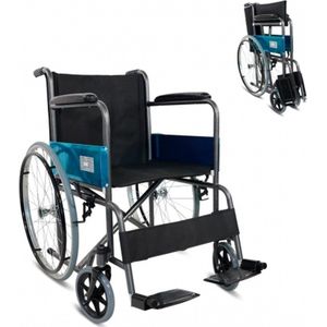 Mobiclinic - Alcázar - Rolstoel - Inklapbaar - Lichgewicht - Zwart