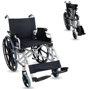 Mobiclinic, Opvouwbare rolstoel, Model Ã“pera, Aluminium, Gehandicapte rolstoel, Opvouwbaar, Lichtgewicht rolstoel, Opklapbare armleuningen en Afneembare voetsteunen