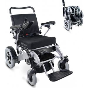 Mobiclinic Troya Plus - Elektrische rolstoel - Inklapbaar - Aluminium - Lichtgewicht - Auton. 34 km - 24V