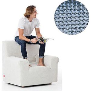 Belmarti - Fauteuilhoes Milos - Lichtblauw - Stoelhoes voor fauteuil - 70 cm tot 110 cm breed