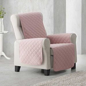 Belmarti® Fauteuilbeschermer Duo - 55cm breed - Roze - Premium fauteuil beschermer - Omkeerbaar - Antislip - Zacht microvezel