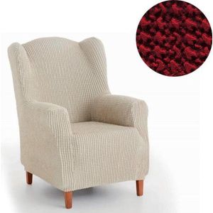 Belmarti® Oorfauteuil Milos - Breedte 70cm tot 100cm Rood - Extreme stretch stof - Fauteuilhoes van premium kwaliteit
