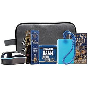 HEY JOE! - Bearded Survival Kit Delux nr. 3 | baardset voor heren - balsem, olie, zeep, borstel en toilettas voor een gezonde baard