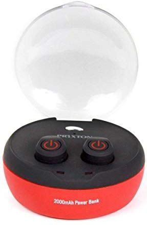 PRIXTON - TWS200 - Koptelefoon - Zwart - Bluetooth - Ingebouwde Powerbank