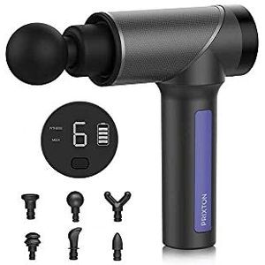 PRIXTON - MGF100 - Massagepistool - Draadloos - 9 Snelheden - Inclusief Koffer