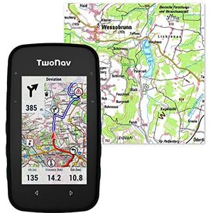 TwoNav Cross Plus + Duitse kaart Topo GPS Outdoor met 3,2 inch display voor mountainbike, fiets, trekking, wandelen of navigatie met kaarten