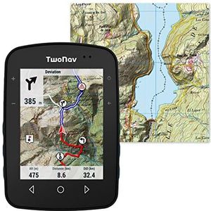 TwoNav Terra Topo-kaart, GPS met 3,7 inch breedbeeldscherm voor bergen, wandelen, mountainbiken, fietsen met kaarten inbegrepen | Beste ATV-GPS van 2023 volgens World of MTB