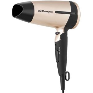 Orbegozo SE 1600 Opvouwbare haardroger, 2 snelheden, 2 temperatuurniveaus, koude luchtknop, concentrator en diffuser, 1600 W