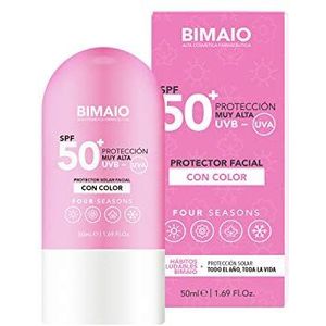 Gezichtsbescherming SPF 50 met kleur. 50 ml.