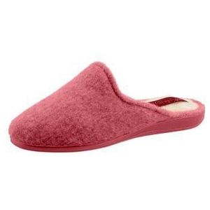 Pantoffels - Oudroze - Textiel - Rubber Zool met Stevig Profiel