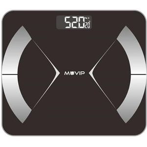 Muvip, Weegschaal, Body Muscle Digitale Bluetooth Badkamerweegschaal met LCD-scherm (180 kg)