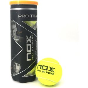 Nox Pro Titanium Padelballen – 3 ballen