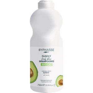 Voedende Shampoo Byphasse Family Fresh Delice Droog Haar Avocado (750 ml)