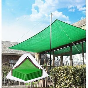 Schaduwnet Zonnebrandcrème, Schaduwzeil, 80% schaduwdoek, Windscherm Schaduwnet for tuinmeubilair/planten buiten, Luifel, Privacynet (Color : Green, Size : 7x8m(23 * 26.2ft))