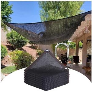 Schaduwnet, 70% zonnebrandcrème, schaduwdoek for buiten, winddicht schaduwnet for binnenplaats/tuin/planten (Color : Black, Size : 8x8m(26.2 * 26.2ft))