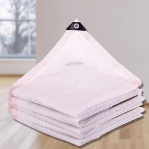 Witte schaduwnetten, rechthoekig zonnebrandcrème-schaduwdoek, zonneschermstof, 55% zonneschermzeil, schaduwnet, UV-bestendig net, licht en ademend, for planten, broeikas, met touw (Size : 6x12m/19.7x