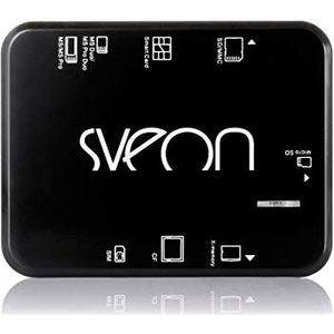 Sveon SCT016M Multilezer voor geheugenkaarten, simkaarten, Compact Flash en ID-kaart voor Windows en Mac