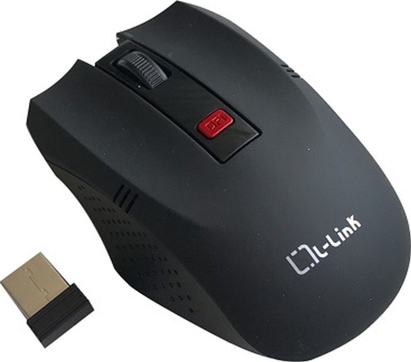L-Link - LL-2095-N - Draadloze Muis - Zwart - Optisch - 1600 DPI