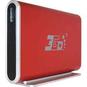 3GO HDD35R Harde Schijf Behuizing voor Seriële ATA USB 2.0 3,5 inch rood