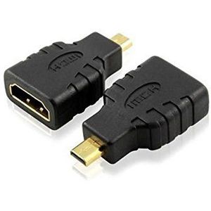 3 GB amhdmi - kabeladapter (HDMI, microHDMI, stekker/bus, zwart, 1 stuk)