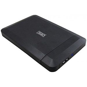 Behuizing voor Harde Schijf 2,5"" USB 3GO HDD25BK315 Zwart USB Micro USB USB 3.2 USB x 1