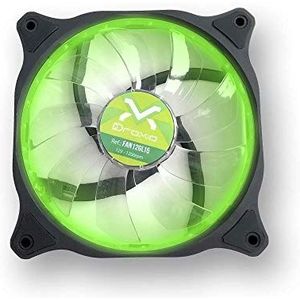 Ventilator Droxio Gaming, 12 x 12 cm, groen