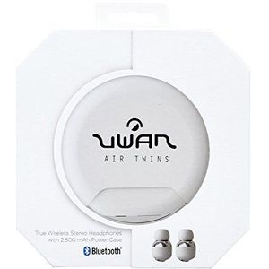 Uwan 98212 - hoofdtelefoon draadloos met accu voor mobiele telefoon, wit